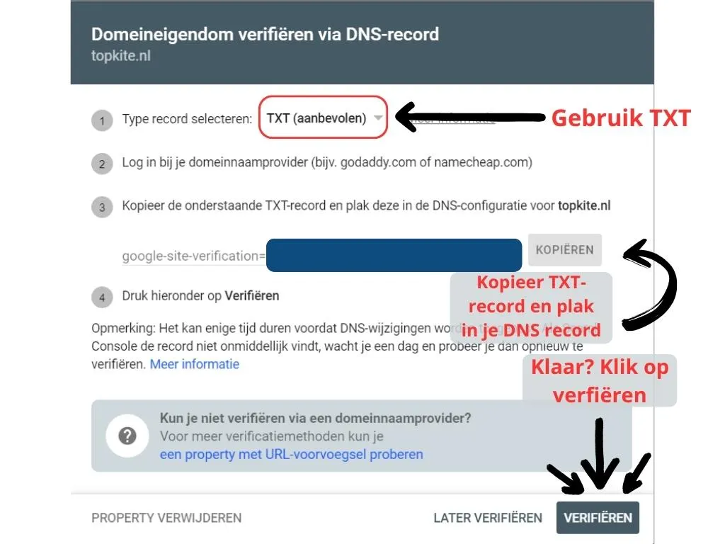 domeineigendom-verifiëren-google-search-console