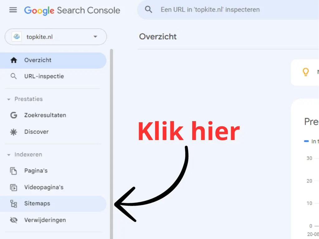 google-search-console-naar-sitemap-navigeren