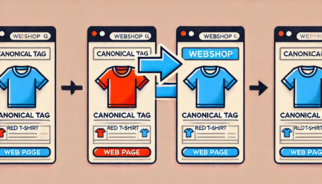 illustratie-canonical-tag-verwijzend -naar-voorkeursversie
